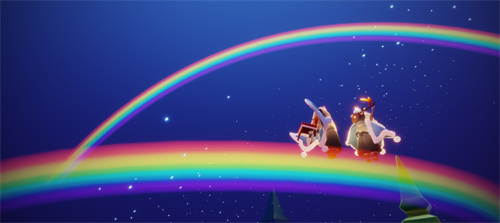 光遇怎么站在彩虹上