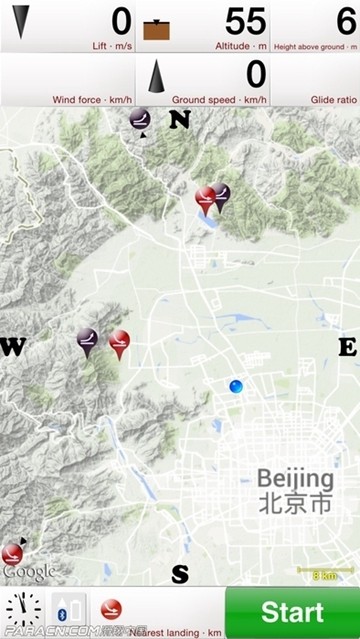Paraglider Dashboard滑翔伞仪表