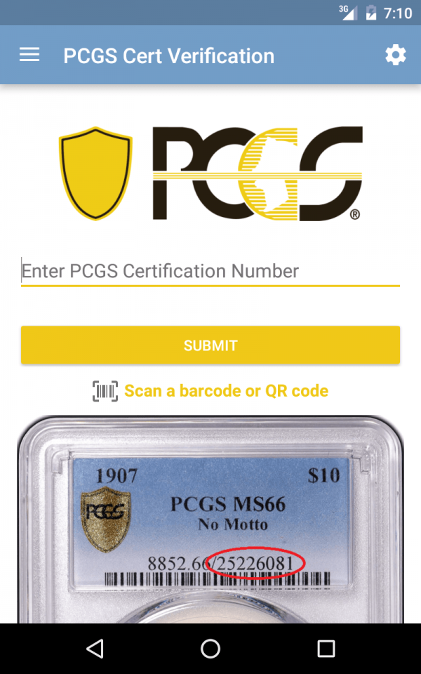 PCGS Certification安卓手机下载