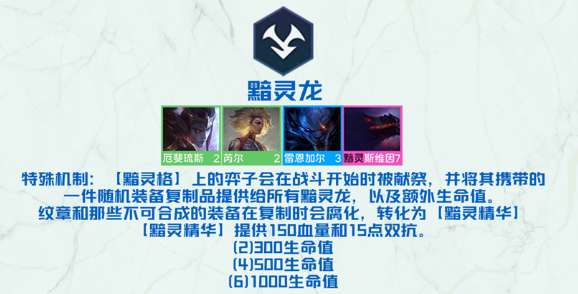 金铲铲之战黯灵龙羁绊效果是什么-金铲铲之战黯灵龙羁绊效果介绍