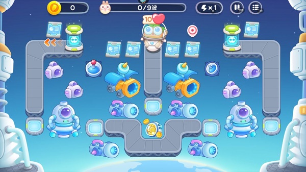 保卫萝卜4太空穿越第54关怎么通关