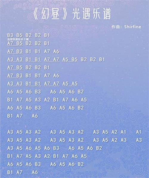 光遇高音钢琴琴谱(大钢琴乐谱数字简谱图片汇总)