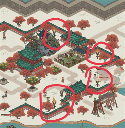 江南百景图大角摆放攻略