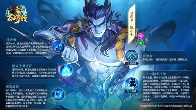 小浣熊百将传阮小七技能效果一览