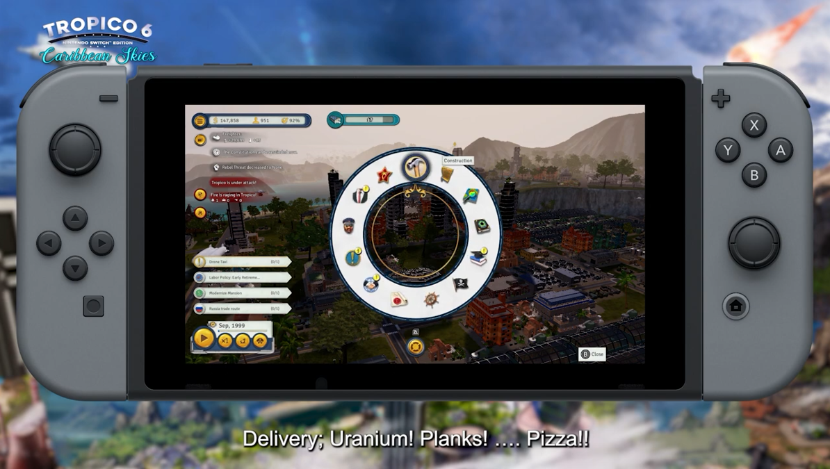 《海岛大亨6》DLC“加勒比海的天空”NS版预告 现已上线eshop