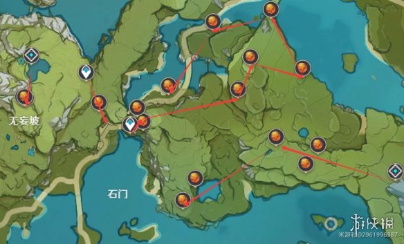 【原神攻略】2.7烈焰花花蕊采集路线（详细教程）