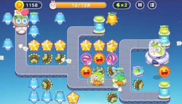 保卫萝卜4太空穿越第40关怎么过-保卫萝卜4太空穿越第40关满星攻略