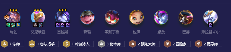 金铲铲之战机关枪瑞兹怎么搭配