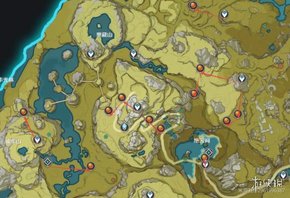 【原神攻略】2.7烈焰花花蕊采集路线（详细教程）