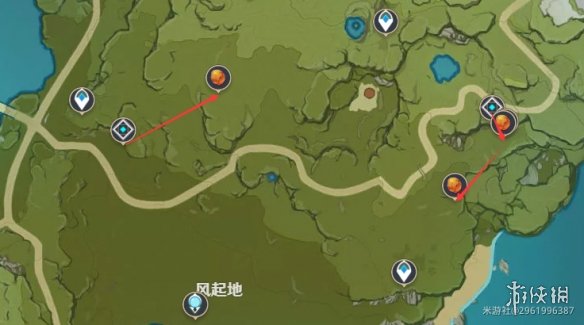 【原神攻略】2.7烈焰花花蕊采集路线（详细教程）