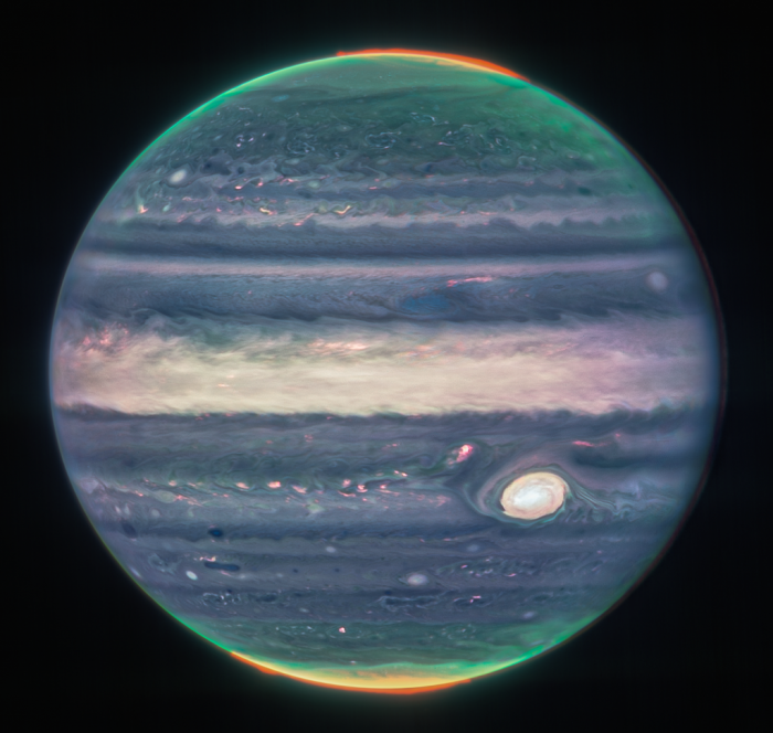 詹姆斯·韦伯望远镜拍摄到木星及其极光的令人难以置信的照片