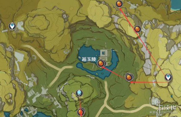 【原神攻略】2.7烈焰花花蕊采集路线（详细教程）
