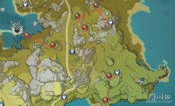 【原神攻略】2.7烈焰花花蕊采集路线（详细教程）