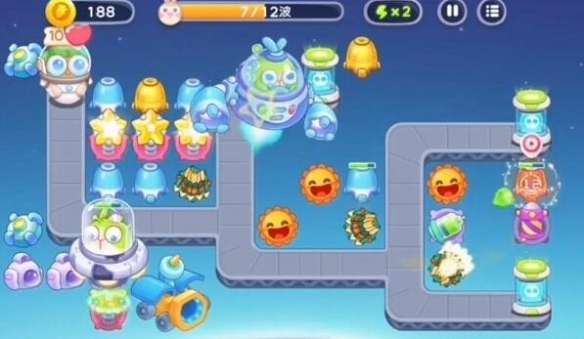 保卫萝卜4太空穿越第40关怎么过-保卫萝卜4太空穿越第40关满星攻略