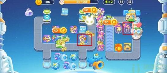 保卫萝卜4太空穿越第9关完美通关攻略