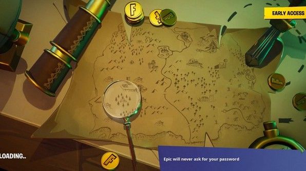 堡垒之夜藏宝图加载界面上刀指的地方在哪？探索藏宝图加载界面挑战攻略