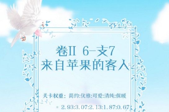 奇迹暖暖卷II6-支7怎么搭配？卷II6-支7来自苹果的客人搭配攻略