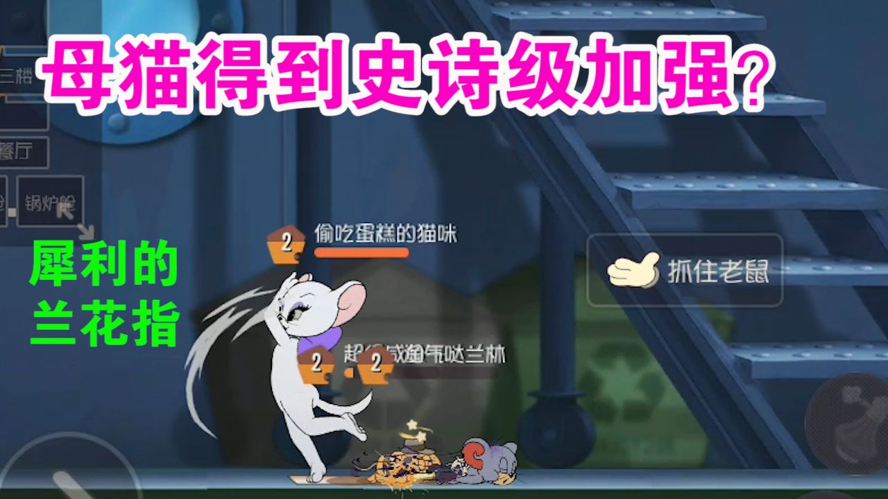 猫和老鼠：母猫得到了史诗级加强？普攻冷却竟然匹敌汤姆？舒服了