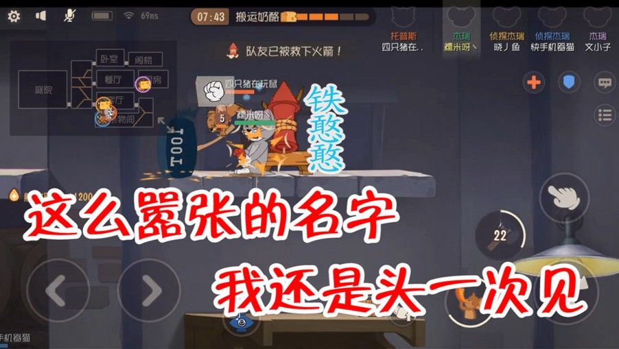 猫和老鼠：小奶猫的名字取得真好，老鼠们可以放心下手了，要轻点
