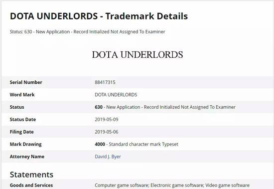 又要搞事情？V社注册新商标“DOTA Underlords”！