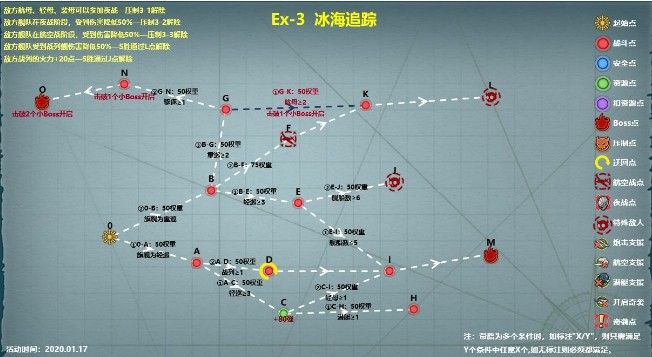 战舰少女R极地奏鸣曲第三关怎么过？极地奏鸣曲EX-3冰海追踪攻略