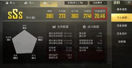 和平精英KD怎么看？KD查看位置攻略