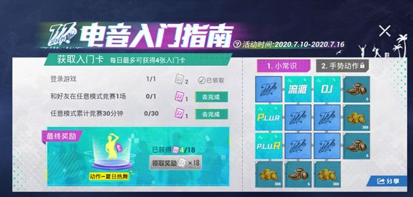 和平精英电音节入门卡怎么获得？717电音节入门卡获取攻略