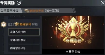 和平精英巅峰宗师入场特效怎么获得？巅峰宗师入队特效获取攻略