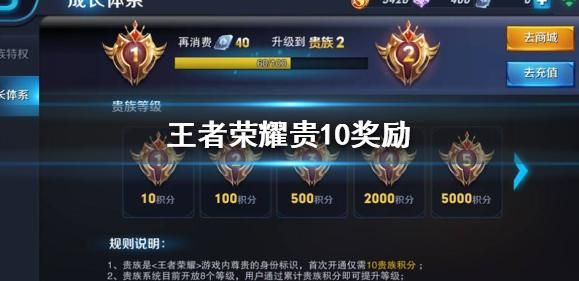 王者荣耀V10什么时候出？V10贵族特权一览