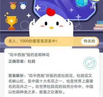 花中西施是哪种花 花中西施指的是什么花的别称蚂蚁庄园