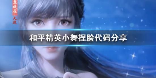 和平精英捏脸代码小舞 小舞捏脸代码数据分享