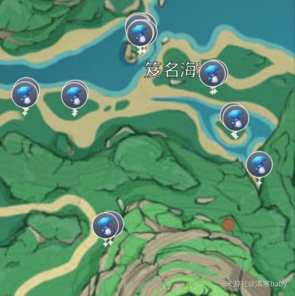 原神鹤观岛幽灯蕈位置大全：2.2版本幽灯蕈位置分布图