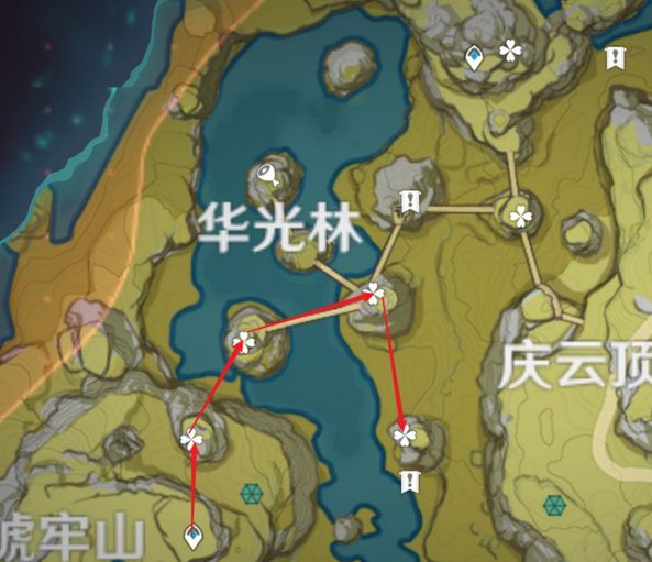 原神清心采集点大全 清心采集路线图