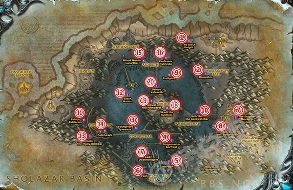 魔兽世界前夕稀有精英位置在哪？wow9.0前夕稀有精英位置坐标大全